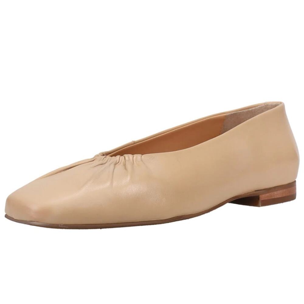 Seychelles Womens Little Things Flats US 7.5 EU 38 Beige Tan Leather NWOB